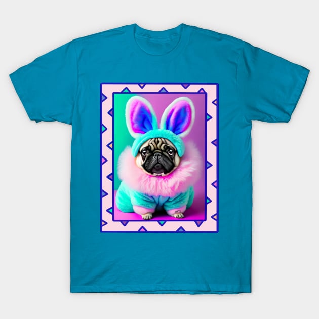 Easter Puggy! T-Shirt by FivePugs